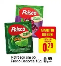 Negreiros Refresco em pó Frisco Sabores oferta