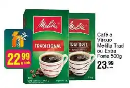 Negreiros Café a Vácuo Melitta Trad ou Extra Forte oferta