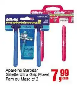 Negreiros Aparelho Barbear Gillette Ultra Grip Movel oferta