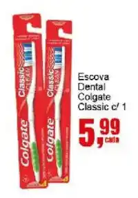 Negreiros Escova Dental Colgate Classic c/ 1 oferta
