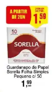 Negreiros Guardanapo de Papel Sorella Folha Simples Pequeno oferta