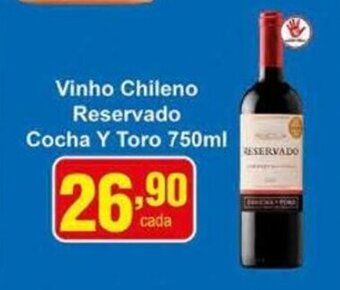 Rossi Supermercado Vinho Chileno Reservado Cocha Y Toro 750ml oferta