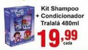 Rossi Supermercado Kit Shampoo + Condicionador Tralala 480ml oferta