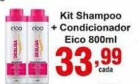 Rossi Supermercado Kit Shampoo + Condicionador Eico 800ml oferta