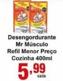 Desengordurante Mr.Musculo refil Menor Preco Cozinha 400ml