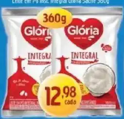 Supermercados Guanabara Leite em pó integral glória sache oferta