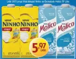 Supermercados Guanabara Leite uht longa vida integral ninho ou desnatado molico tp litro oferta