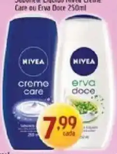 Supermercados Guanabara Sabonete Líquido Nivea Creme Care ou Erva Doce oferta