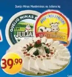 Supermercados Guanabara Queijo Minas Monteminas ou Juliana oferta