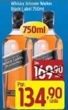 Supermercados Guanabara Whisky Johnnie Walker Black Label oferta