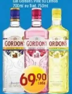 Supermercados Guanabara Gin Gordon's Pink ou Lemon oferta
