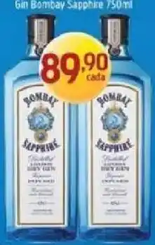 Supermercados Guanabara Gin Bombay Sapphire oferta