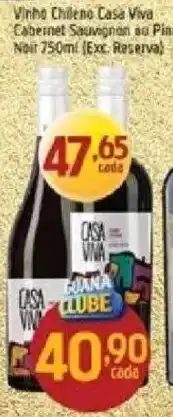 Supermercados Guanabara Vinho chileno casa viva cabernet sauvignon au pin noir oferta
