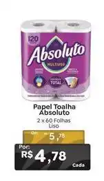 Novo Atacarejo Absoluto - papel toalha oferta