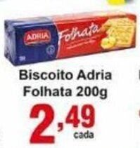 Rossi Supermercado Biscoito Adria Folhata 200g oferta