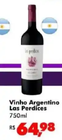 Big Box Vinho Argentino Las Perdices oferta