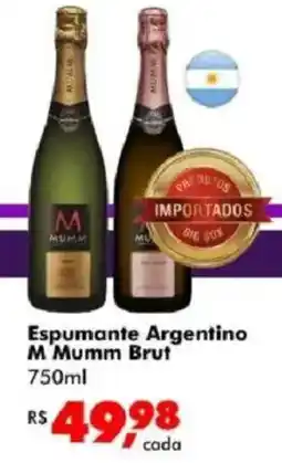Big Box Espumante argentino m'mumm brut oferta