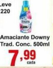 Rossi Supermercado Amaciante Downy Tradicional Conc. 500ml oferta