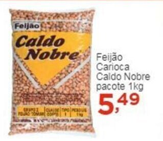 Rossi Supermercado Feijao Carioca Caldo Nobre 1kg oferta