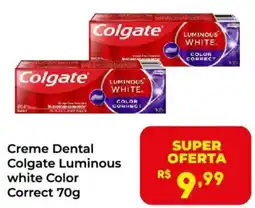 Semar Supermercado Creme Dental Colgate Luminous white Color Correct oferta