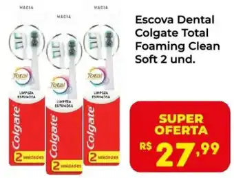 Escova Dental Colgate Total Foaming Clean Soft