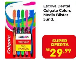 Semar Supermercado Escova Dental Colgate Colors Media Blister 5und. oferta