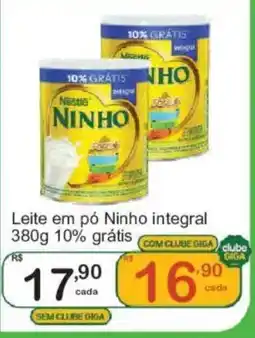 Giga Atacado Leite em pó Ninho integral oferta