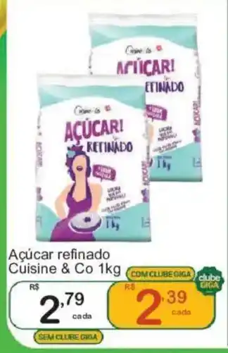 Açúcar refinado Cuisine & Co