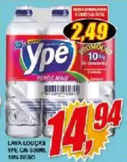 Vianense Supermercados Lava louças ype c/6 500ml oferta