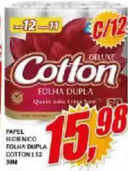 Vianense Supermercados Cotton deluxe folha dupla oferta