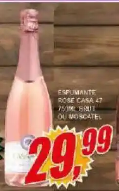 Vianense Supermercados Espumante rose casa 47 oferta