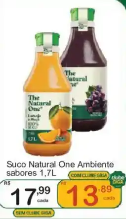 Giga Atacado Suco natural one ambiente sabores oferta