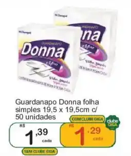 Giga Atacado Guardanapo donna folha simples oferta