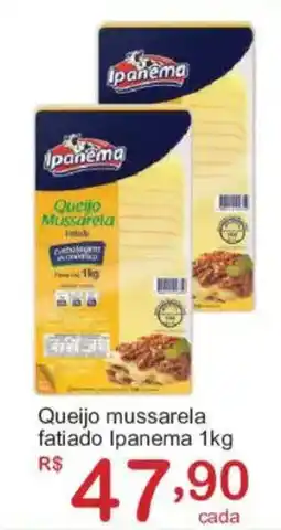 Giga Atacado Queijo mussarela fatiado ipanema oferta
