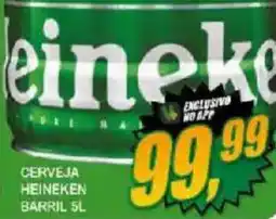 Vianense Supermercados Cerveja heineken barril 5l oferta
