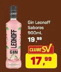 Supermercados São Vicente Gin Leonoff Sabores oferta