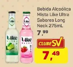 Supermercados São Vicente Bebida Alcoólica Mista Like Ultra Sabores Long Neck oferta
