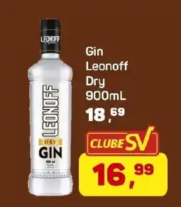 Supermercados São Vicente Gin Leonoff Dry oferta