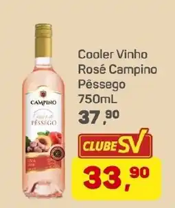 Supermercados São Vicente Cooler Vinho Rosé Campino Pêssego oferta