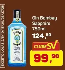 Supermercados São Vicente Gin Bombay Sapphire oferta