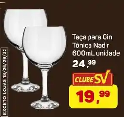 Supermercados São Vicente Taça para Gin Tônica Nadir oferta