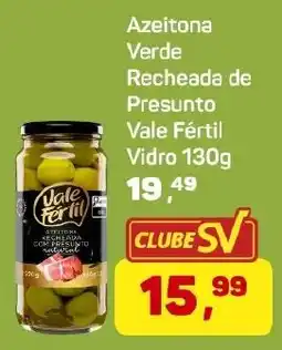Supermercados São Vicente Azeitona Verde Recheada de Presunto Vale Fértil Vidro oferta
