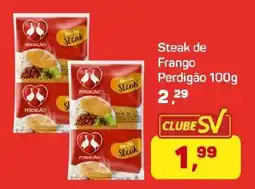 Supermercados São Vicente Steak de Frango Perdigão oferta