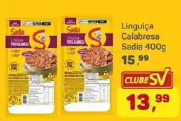 Supermercados São Vicente Linguiça calabresa oferta
