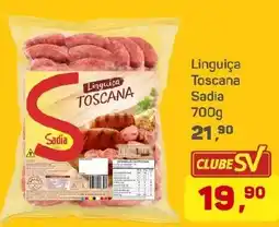 Supermercados São Vicente Linguiça Toscanasadia oferta