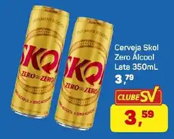 Supermercados São Vicente Cerveja Skol Zero Álcool oferta