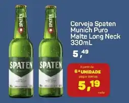 Supermercados São Vicente Cerveja Spaten Munich Puro Malte Long Neck oferta