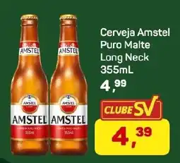 Supermercados São Vicente Cerveja Amstel Puro Malte Long Neck oferta