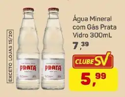 Supermercados São Vicente Água Mineral com Gás Prata Vidro oferta