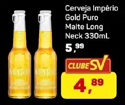 Supermercados São Vicente Cerveja Império Gold Puro Malte Long Neck oferta